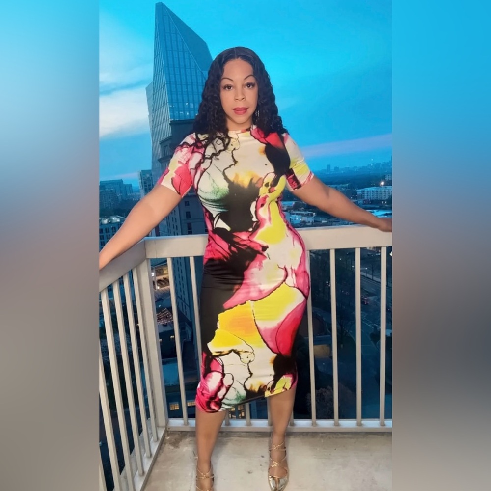 Marble Mix Dress